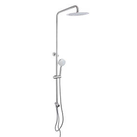 Душова стійка універсальна Lidz Aria 1120 на два споживача LDARI1120NKS46112 Nickel