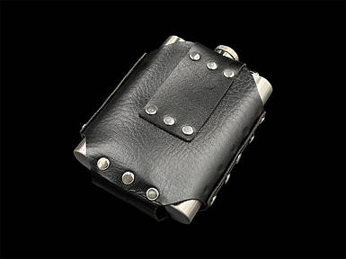 Подарункова нержавіюча фляга+чохол 8oz під гравіювання