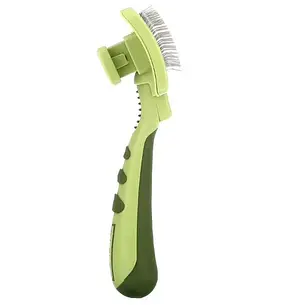 Пуходерка для собак і котів Safari Self-Cleaning Slicker Brush слікер з самоочищенням S 8,5X5,5см, фото 3