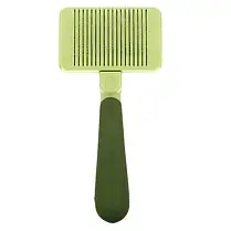 Пуходерка для собак і котів Safari Self-Cleaning Slicker Brush слікер з самоочищенням S 8,5X5,5см, фото 4