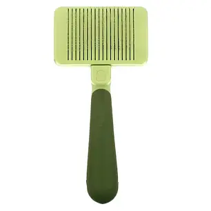Пуходерка для собак і котів Safari Self-Cleaning Slicker Brush слікер з самоочищенням M 10,5х6,5 см, фото 3