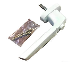 Ручка для металопластикового вікна Schuco Design (Шуко Дизайн) біла з кнопкою артикул 234965