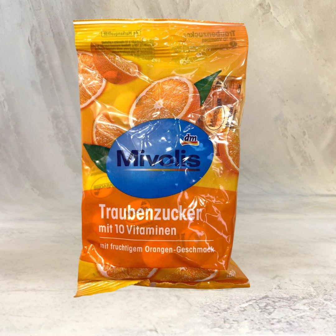 Декстроза Mivolis Traubenzucker mit 10 Vitaminen, 100 г (30шт)