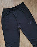 Чоловічі теплі спортивні штани трикотажні тринитка на флісі 52 р, фото 3
