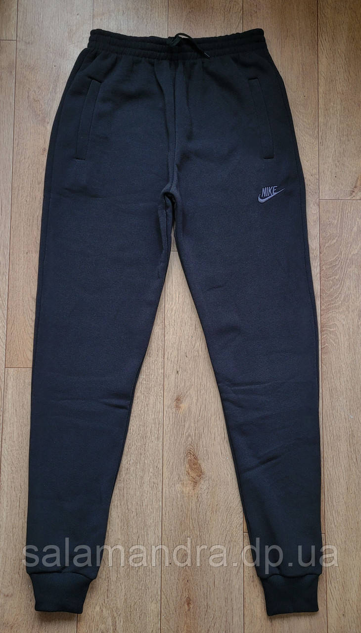 Чоловічі теплі спортивні штани трикотажні тринитка на флісі 52 р, фото 1