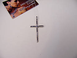 Хрестик золотий, декоративний, вага 0,9 г. Біле золото. Новий