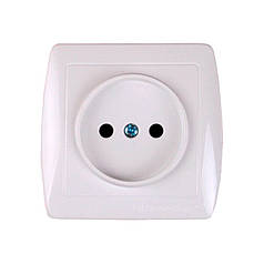 Розетка ElectroHouse Acura біла без заземлення EH-2144
