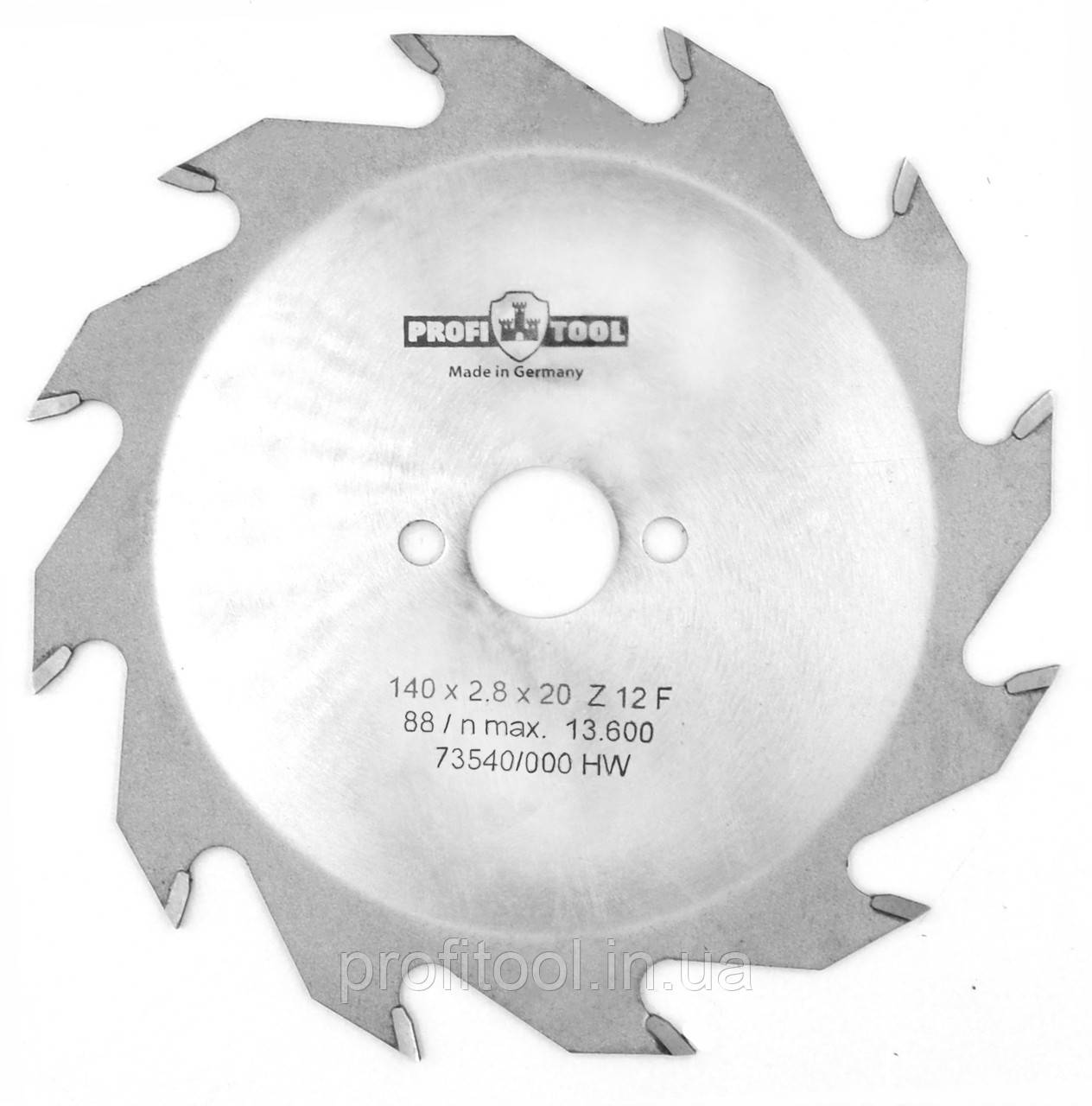 Диск пиляльний PROFITOOL - 140х2,8х1,8х20 мм Z=12, F (2114001)