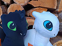 Набір м'яких іграшок Star toys "Як приручити дракона" Беззубик і Денна Фуррія 30 см 00688-1-2, фото 3