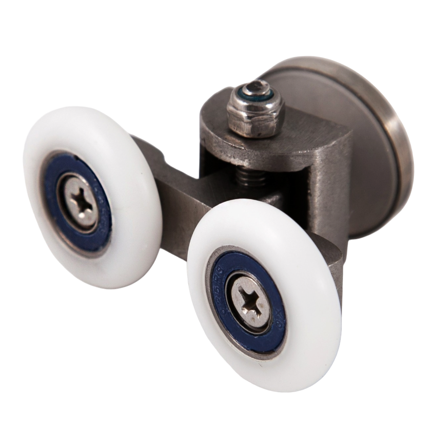 Ролик для душової кабіни Ango 10029 верх низ 25 мм подвійний, фото 1