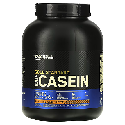 Gold Standard 100% Casein Optimum Nutrition 1816 g Chocolate Peanut Butter, фото 1