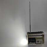 Радіоприймач з LED ліхтарем Golon MP3/WMA RX-381 бежевий, фото 8