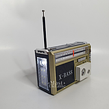 Радіоприймач з LED ліхтарем Golon MP3/WMA RX-381 бежевий, фото 5
