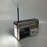 Радіоприймач з LED ліхтарем Golon MP3/WMA RX-381 бежевий, фото 4
