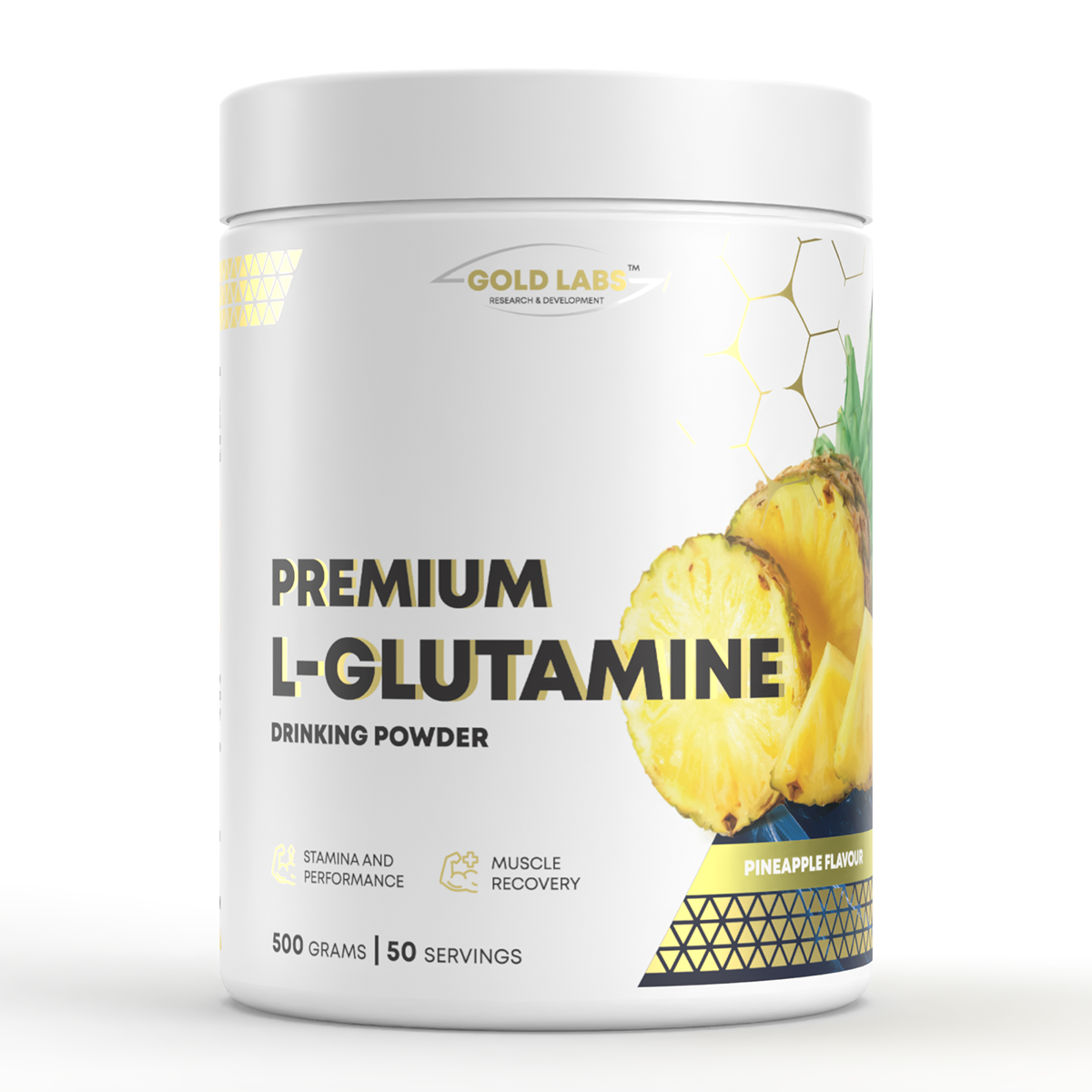 Амінокислоти Gold Labs L-Glutamine 500 g Ананас
