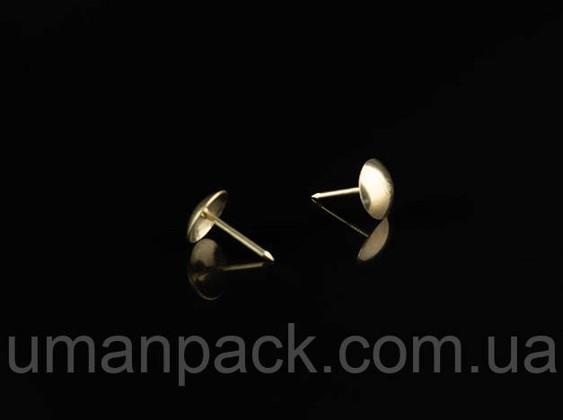 Меблеві цвяхи. Колір "золото". 11х16мм