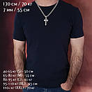 Срібна цепочка 55 см і хрестик "Спаси і Збережи" чоловіча. Ланцюжок Бісмарк ширина 7 мм і освячений хрестик "Спаси і Збережи", фото 2