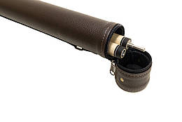 Тубус чохол для більярдного кия без кишені коричневий гладкий