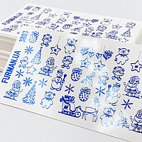 Слайдер для дизайну блакитний фольгований Furman (3803)