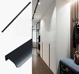 Ручка меблева торцева довга чорна 1170/1200мм Long E