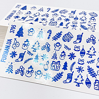 Слайдер для дизайну блакитний фольгований Furman (3795)