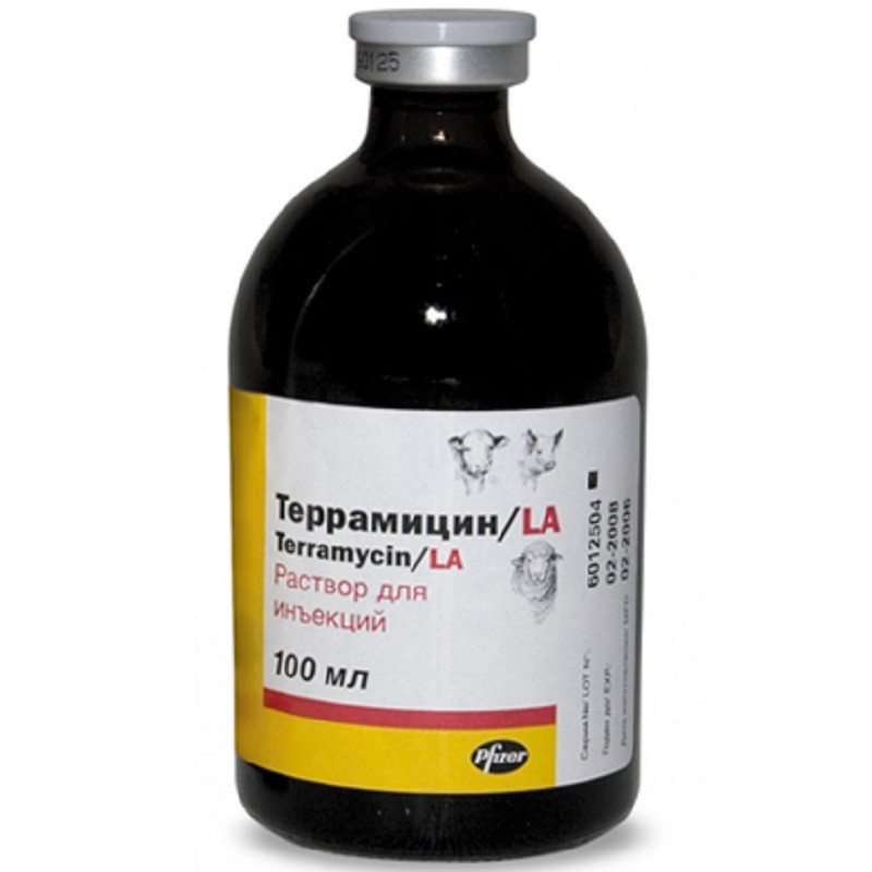 Тераміцин LA розчин для ін'єкцій 100 мл, фото 1