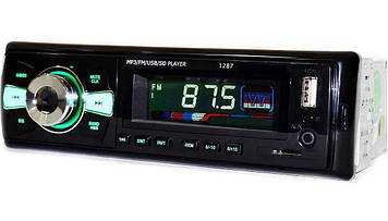 Автомагнітола 1287 ISO — MP3+FM+USB+microSD-карта!