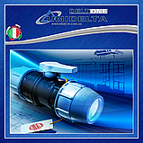 Муфта редукційна компресійна з'єднання для поліетиленових труб Ø 50х32 PN16 PP-B УФ захист Unidelta 1002, фото 6