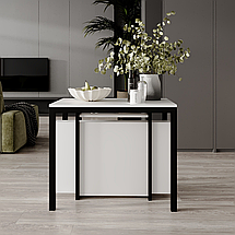 Стіл трансформер Sensei 90*53/330 см Білий діамант / чорний ТМ ARTinHEAD, фото 5