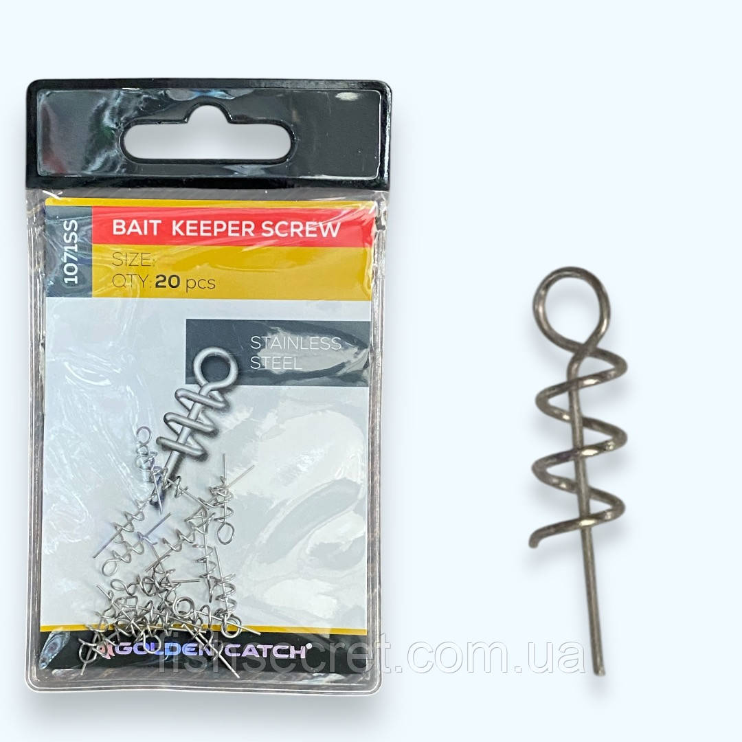 Фіксатор силіконової приманки GC Вait Keeper Screw GC-1071SS L(20шт)