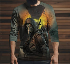 Лонгслив з 3D принтом STALKER Сталкер Гріх 002 ВСІ Розміри