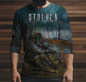 Лонгслив з 3D принтом STALKER Сталкер 006 ВСІ Розміри
