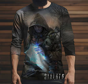 Лонгслив з 3D принтом STALKER Сталкер 007 ВСІ Розміри