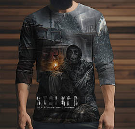 Лонгслив з 3D принтом STALKER Сталкер 008 ВСІ Розміри