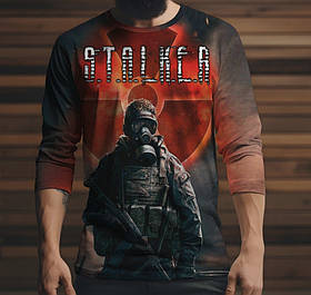 Лонгслив з 3D принтом STALKER Сталкер 010 ВСІ Розміри