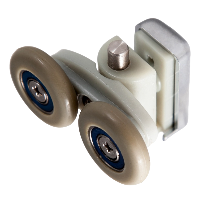 Ролик для душової кабіни Ango 10036 up верхній 25 мм подвійний з кнопкою, фото 1