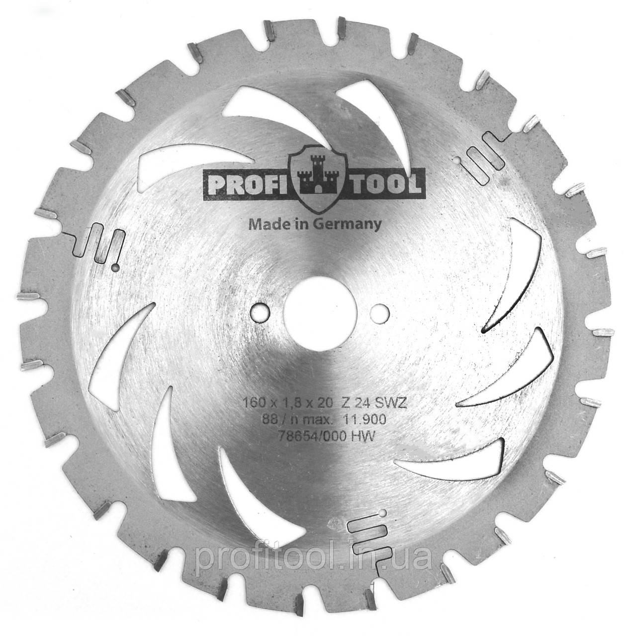 Диск пиляльний PROFITOOL - 160х1,8х1,2х20 мм Z=24, S-WZ (Super-ATB) (2116002)