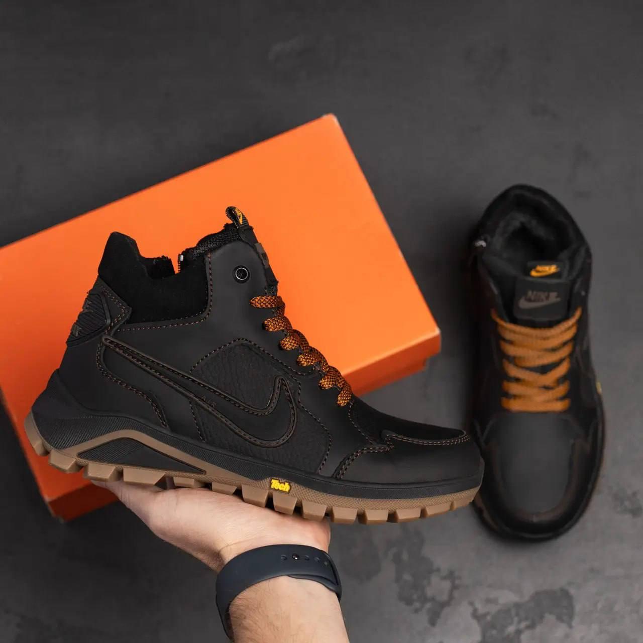 Зимові кросівки для хлопчика nike, Підліткові зимові черевики найк / Дитяче та підліткове зимове взуття, фото 1