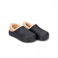 Теплі калоші сабо із задником з піни ЕВА Gipanis чорні 38