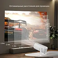 Смарт проектор-ігрова приставка з 2 джойстиками P30 МАХ WHITE Ігровий проектор-консоль для відеоігор, фото 3