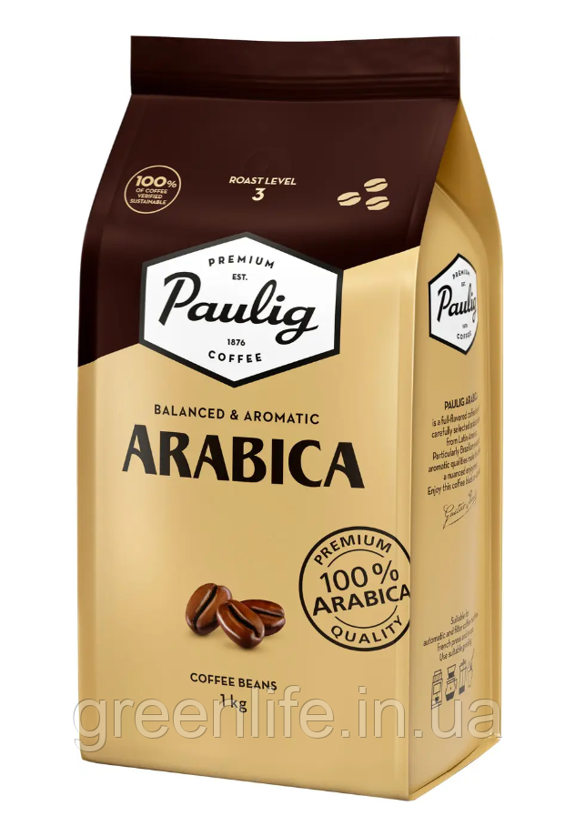 Кава в зернах Paulig Arabica 1 кг, фото 1