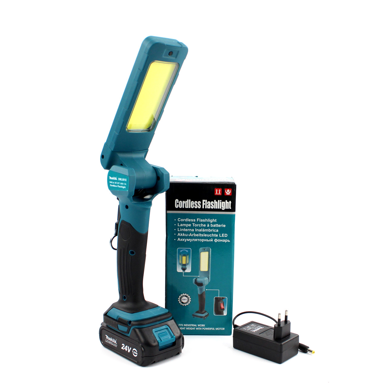 Акумуляторний LED ліхтар Makita DML801X (24V, 5AH) з поворотною лампою