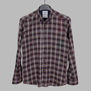 Сорочка чоловіча, приталена (Slim Fit), з довгим рукавом, Birindelli FLN.RGL 04-454 100% бавовна (ФЛАНЕЛЬ)