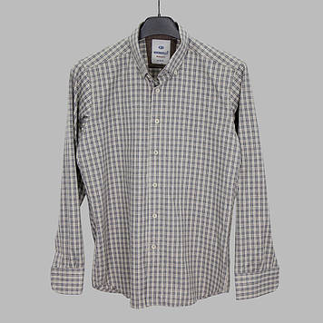 Сорочка чоловіча, приталена (Slim Fit), з довгим рукавом, Birindelli FLN.RGL 04-449 100% бавовна (ФЛАНЕЛЬ)