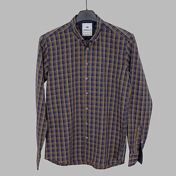 Сорочка чоловіча, приталена (Slim Fit), з довгим рукавом, Birindelli IND.RGL 04-312 100% бавовна M(Р)