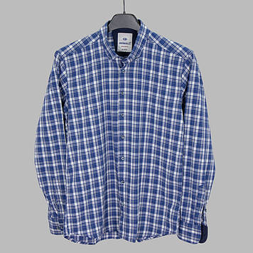 Сорочка чоловіча, приталена (Slim Fit), з довгим рукавом, Birindelli IND.RGL 04-336 100% бавовна M(Р)