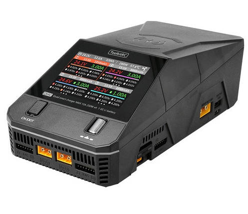 Зарядний пристрій ToolkitRC Q6AC, 4 канала, LiPo/LiHV/LiFe/Lion/NiMh/Pb, XT90/220V, IPS, Box, фото 1