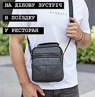 Чоловіча сумка-барсетка через плече шкіряна Tiding Bag TM-24296, фото 9