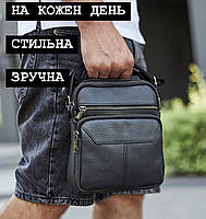Чоловіча сумка-барсетка через плече шкіряна Tiding Bag TM-24296, фото 10