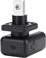 Корпусна прохідна клема для акумулятора на 200А (чорна з кришкою)